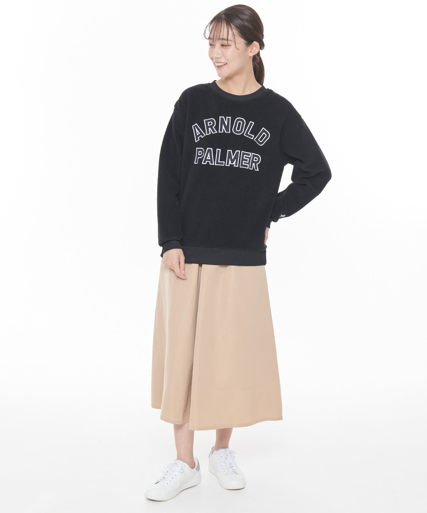 Arnold Palmer 【残り2点】ボアフリースシェアロゴプルオーバー